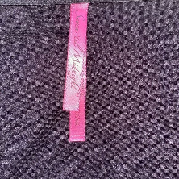 NWT Seven Till Midnight Sequin Queen Bustier Corset And Pantie Set Black 3X/4X - Picture 3 of 4